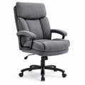 Chaise de bureau en tissu avec accoudoirs rembourrés