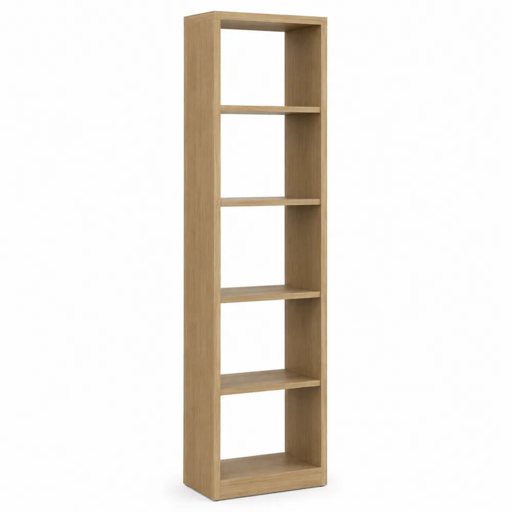 Étagère en bois de chêne massif 5 niveaux 180 cm