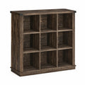 Étagère de rangement en bois marron 9 compartiments